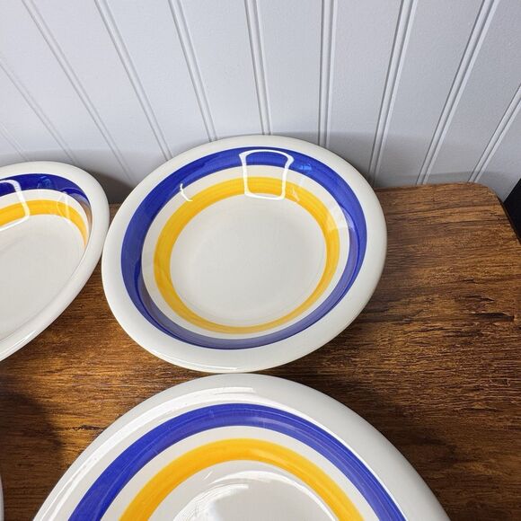 4 MAX4 by MAXAM Italy Coupe Soup Cereal Pasta Salad 8” Bowls Yellow La PRIMULA - Picture 7 of 11